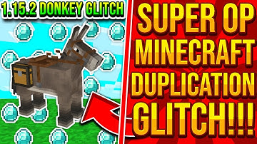 BRAND NEW Minecraft Donkey Duplication Glitch 1.15.2 Java Edition Dupe (WORKS) 2020