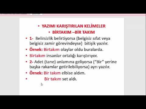 4.Sınıf Türkçe Yazımı En Çok Karıştırılan Kelimeler 08-14 Haziran - YouTube