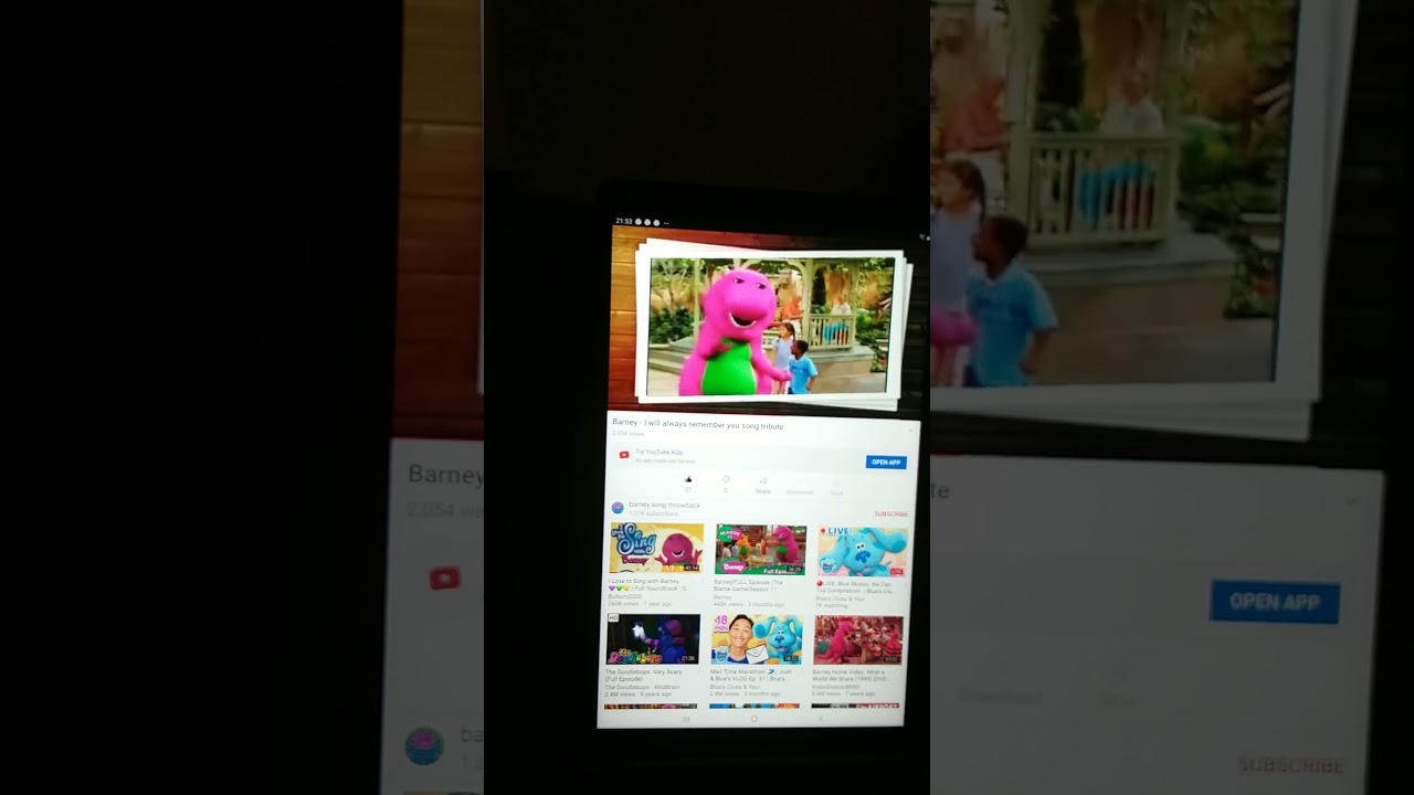 Barney I Will Always Remember You Song Tribute YouTube