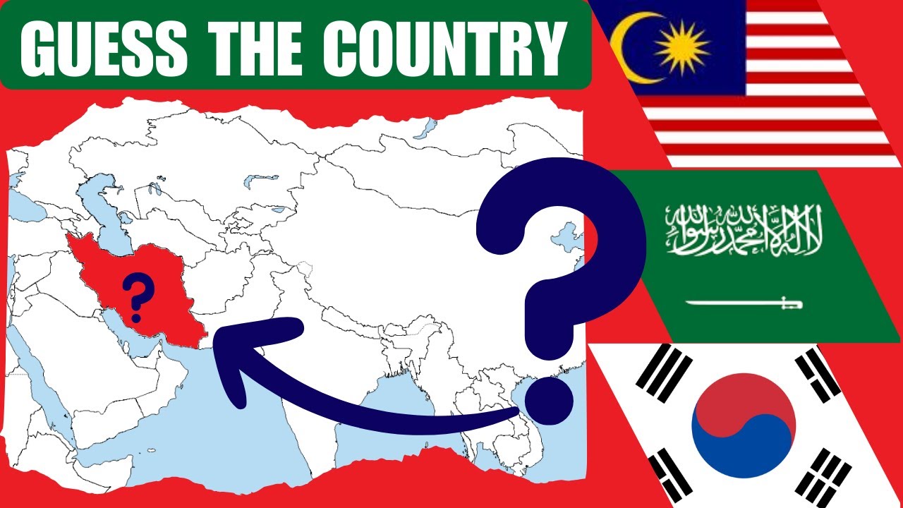 Guess the Country on Asia Map | Geography Quiz Challenge Part-02 - YouTube
