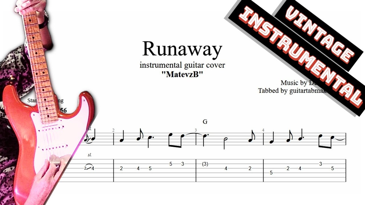 Del Shannon - Runaway TAB - instrumental guitar tabs (PDF + Guitar Pro)