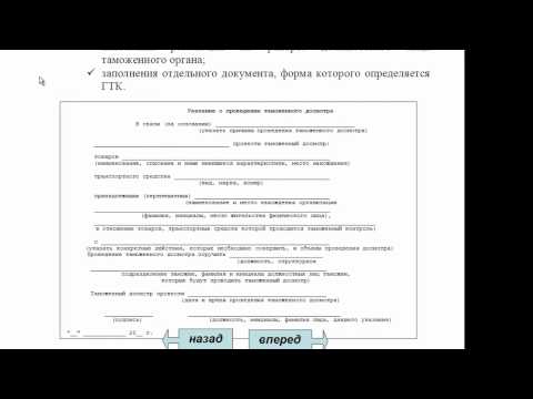 Формы таможенного контроля (часть 3)