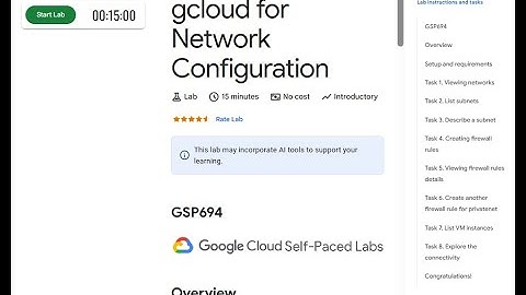gcloud for Network Configuration | GSP694 | #googlecloud