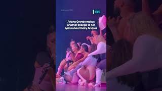 Ariana Grande changed her lyrics about Ricky again: Im tryna make him my last (🎥: X/layomi1601)