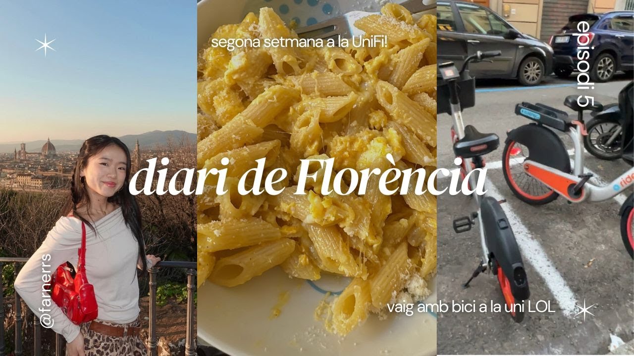 així és la meva segona setmana d'uni a Florència