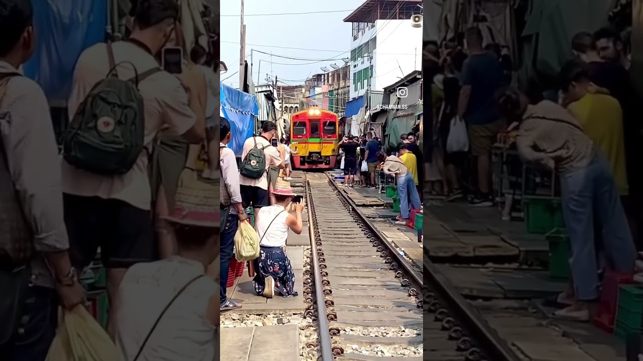รถไฟมาตามเวลา #ตลาดร่มหุบ #ตลาดแม่กลอง #จังหวัดสมุทรสงคราม
