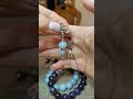 комплекты из кварца цвета аквамарин и аметиста.фурнитура люкс под серебро
