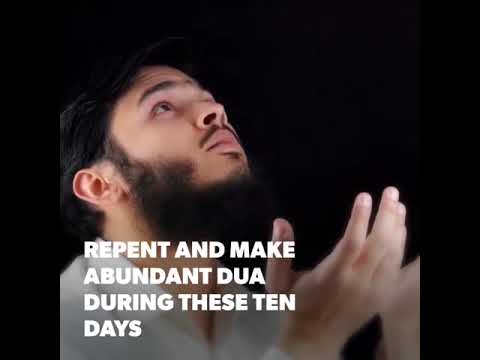 Virtues of these ten days of DhulHijjah include  The Prophet sallaAllahu ‘