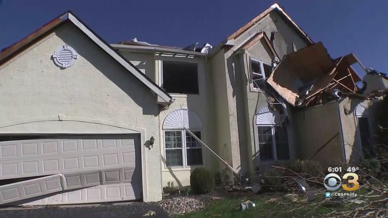 Tornado Spins Trail Of Destruction In Delaware County - YouTube