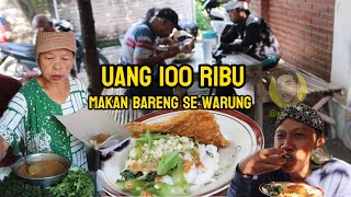 The stall is located in an alley, and there's already a queue before they open! For 100,000 Rupia...