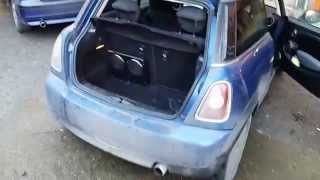 Mini One 2008 Inphase USW12 Underseat Sub Installed. 600w  Compact Sub