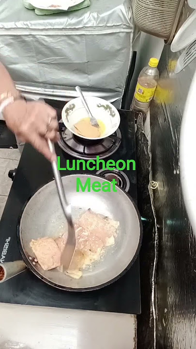 #asmrcooking # fried  luncheon meat