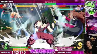 Gohan Adulto con los Bombos
