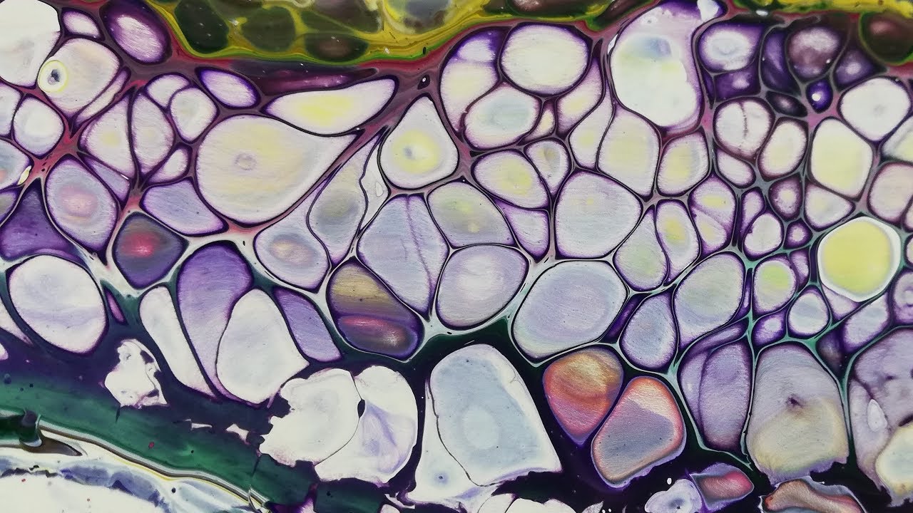 #Video_102 - Flip Cup technique for Acrylic Pouring , big cells ...