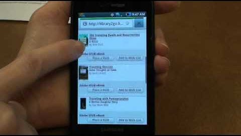 Download ebooks directly to Android Device