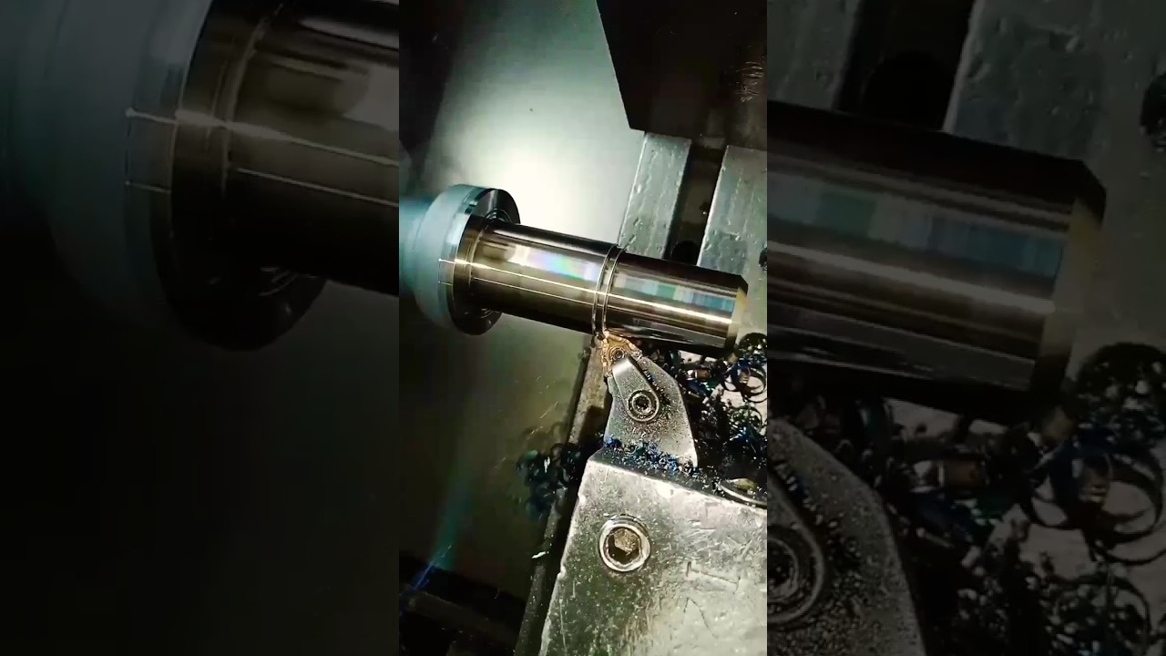 Forjing pin turning on cnc machiine 