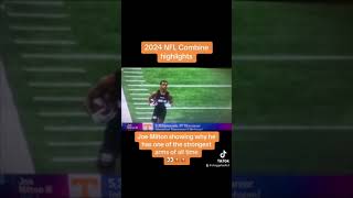 Joe Milton’s deep throws at the 2024 NFL Combine 👀💥
