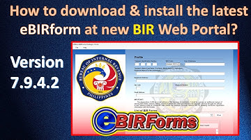 How to Download & Install the latest eBIRform Offline Package at new BIR WEB PORTAL?