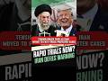 Iran Signals Quick Trials and Possible Executions for Protesters, Defying Trump’s Warning #war #usa