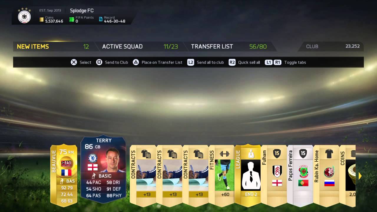 FIFA 15 ultimate team record breaker john terry pack opening