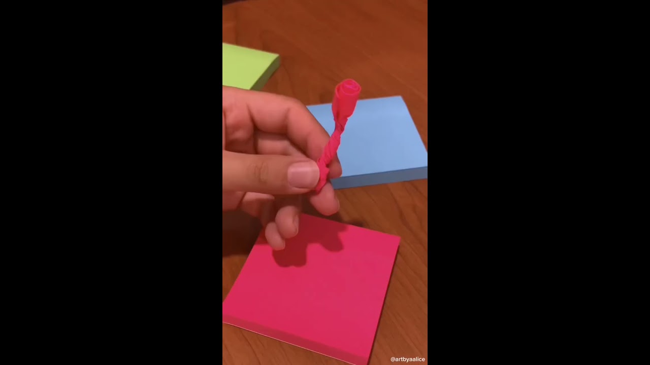 Sticky Note Bouquet Tutorial 