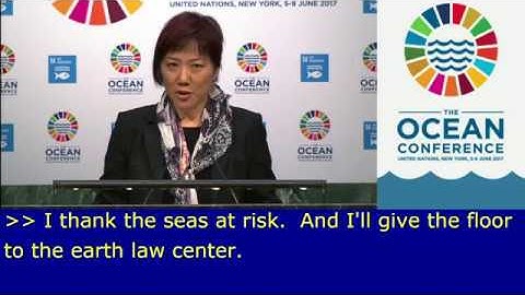 Ocean Rights Testimony (Earth Law Center) - U.N. Ocean Conference