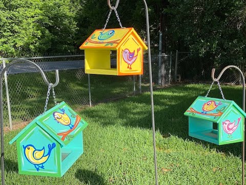 Video: How to Paint A Bird Feeder for Attracting Beautiful Birds