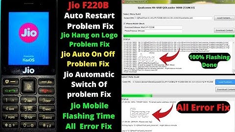 Jio F220B Flash Kaise Kare|How To Flash Jio F220|Jio F220B Flash Error Solution|Jio Hard Reset 2022
