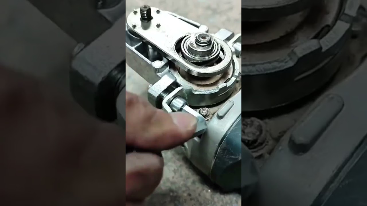 Power tool cutting a perfect circular hole into a wooden surface