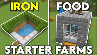 8 Starter Farms YOU NEED Minecraft Bedrock 1 20