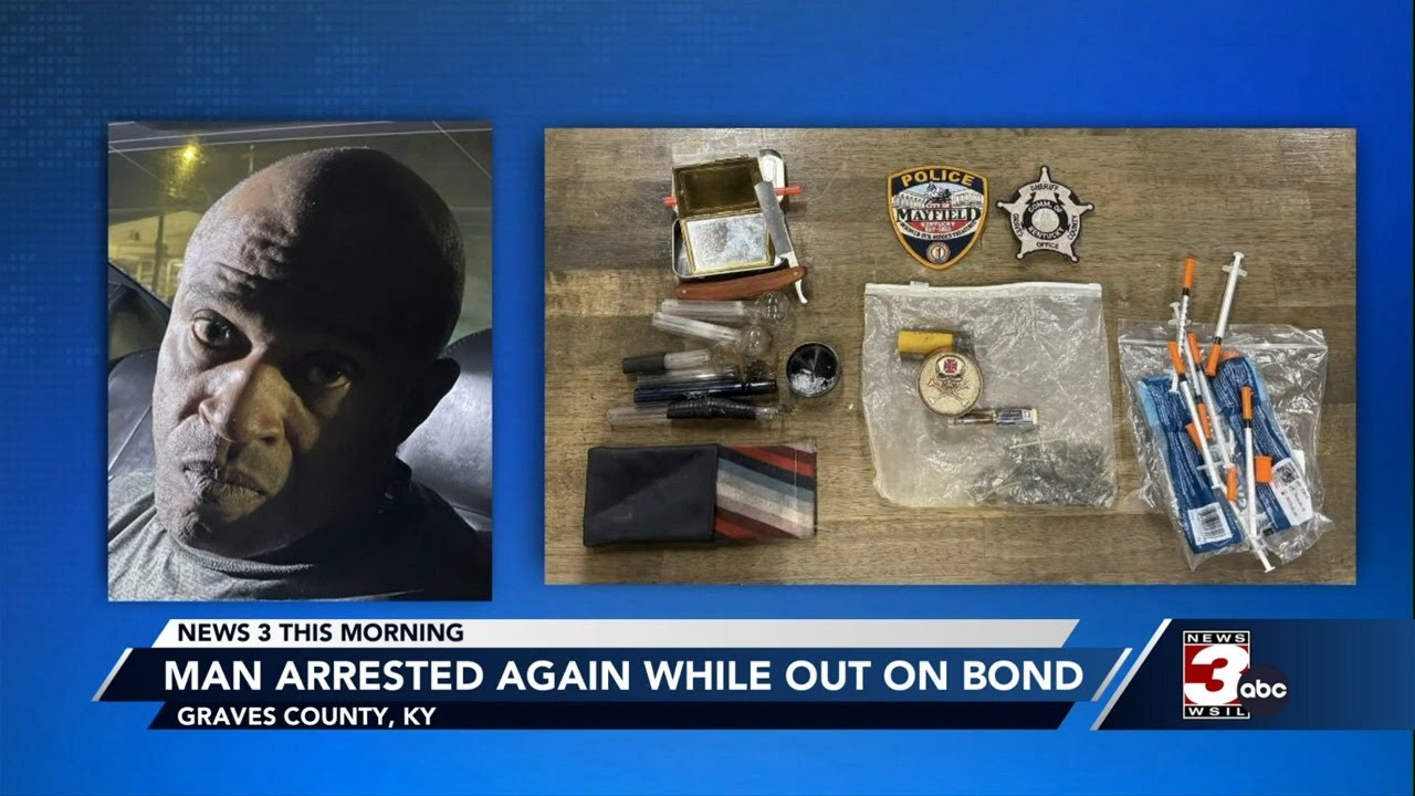 Man arrested on drug charges while out on bond - YouTube
