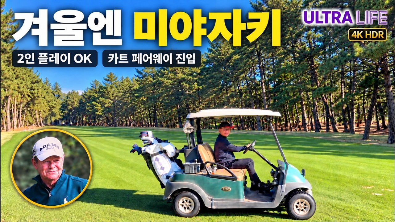 【울트라 추천 골프장】 한겨울에도 초록 잔디! 겨울 2인 골프 가능한 미야자키 톰왓슨 골프코스⛳️  #일본골프