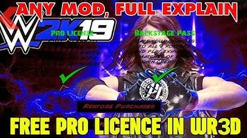 HOW TO GET PRO LICENCE IN WR3D 2K19 MOD BY CHASE CHARLEY