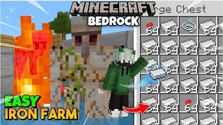 Best and Easy IRON FARM For Minecraft Pe 1.21+ 🔥 | 800+/hrs 