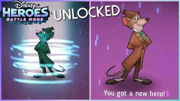 Disney Heroes Battle Mode BASIL OF BAKER ST. UNLOCKED PART 830 Gameplay Walkthrough - iOS / Android