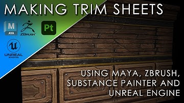 Making Trim Sheets Using Maya ZBrush And Substance Painter Final Results In Unreal