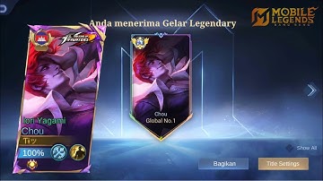 GLOBAL CHOU GRIND MMR TUTORIAL!! LIVESTREAM🔴 - MLBB-