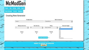 Minecraft 1.8 Modding with McModGen Tutorial - World Generation