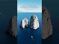 Experience The Breathtaking Faraglioni Rocks In Capri, Italy #droneshots #capri #travel