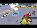 zero recoil sensitivity 3.2 update || bgmi zero recoil sensitivity || bgmi 3.2 update sensitivity