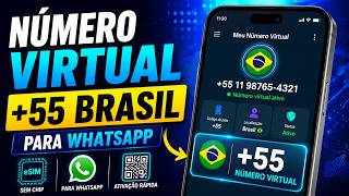 🔥COMO CRIAR UM NÚMERO VIRTUAL +55 DO BRASIL PARA WHATSAPP SEM CHIP (2026)