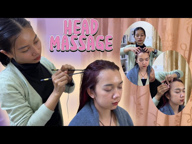 Relaxing Head Massage with Shampoo sound ! Relaxing ASMR