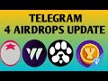 Tomarket Airdrop New Update Extra Coin Claim| Wcoin New Update| Paws Airdrop Update| Yescoin Update