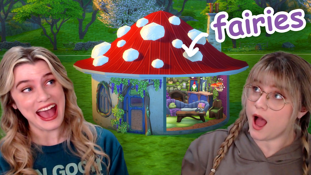 can we build a mushroom house for a fairy in the sims 4? | enchanted by nature