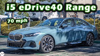 2024 BMW i5 eDrive40 - MPG Test | Real-world Highway Range & Efficiency