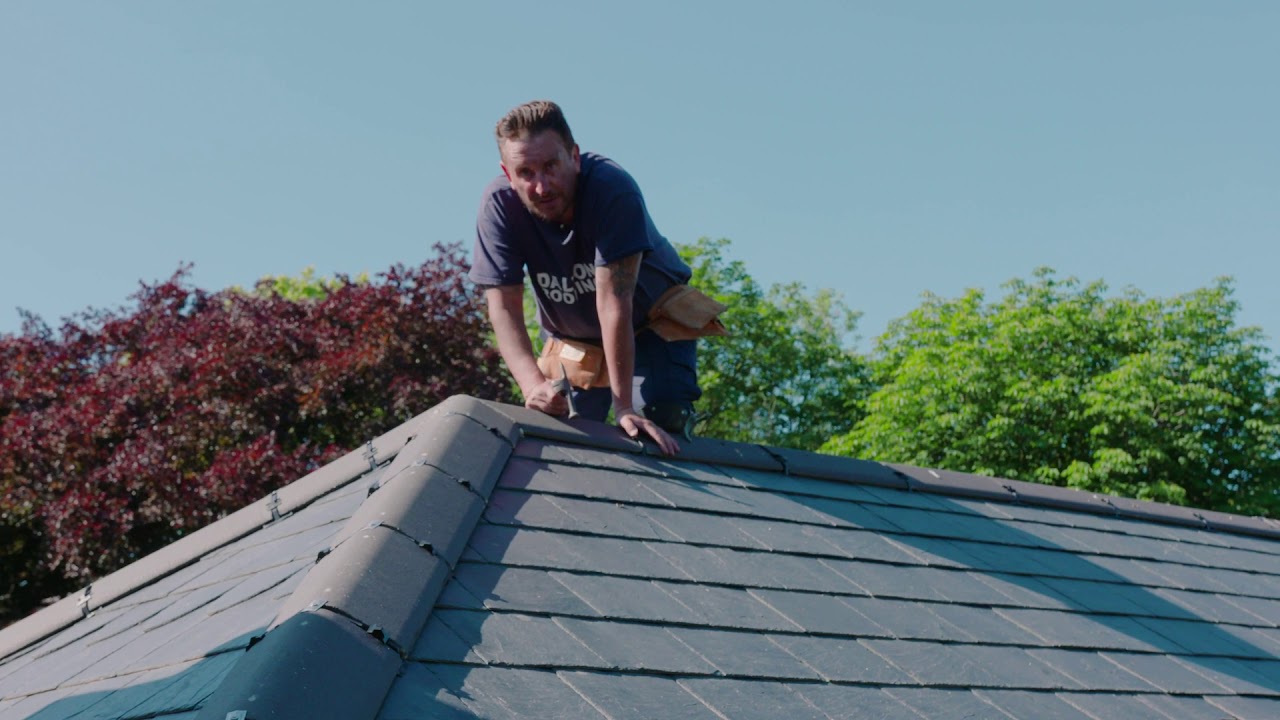 Beautiful New Stone Roof in Natural Spanish Slate Tiles Dalton Roofing YouTube
