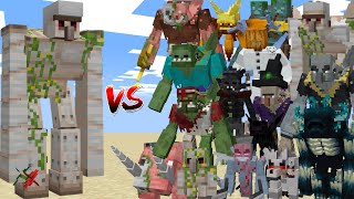 MUTANT IRON GOLEM vs LAND OF MUTANT MOBS!