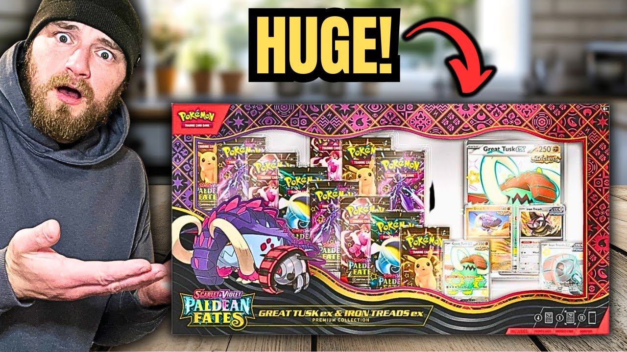 Открытие ЭКСКЛЮЗИВНОЙ коробки премиум-коллекции Pokemon Paldean Fates от Walmart!