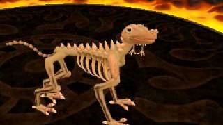 Spore bone creature of a dog or wolf