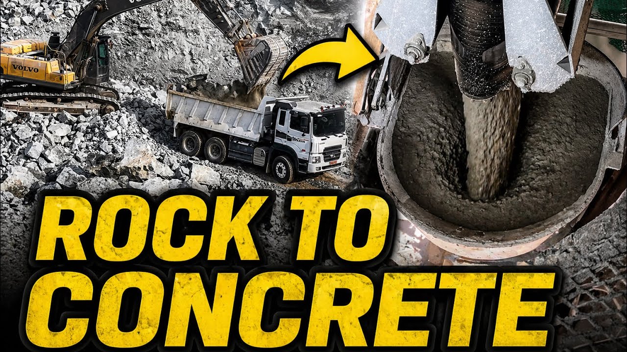 From Natural Rock to Concrete in Our Lives | Insane Process - YouTube